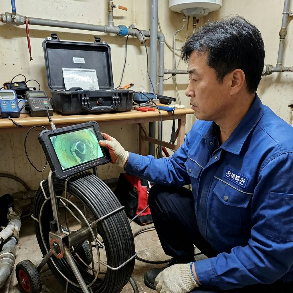 익산 빌라 하수구 역류 원인 내시경 진단 후 해결