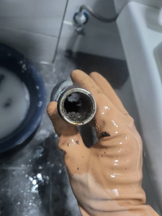 군산시 신풍동 싱크대막힘 시공 현장 2