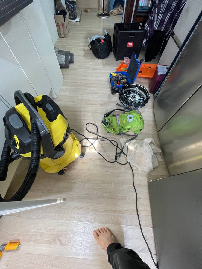익산시 신동 싱크대막힘 시공 현장 2